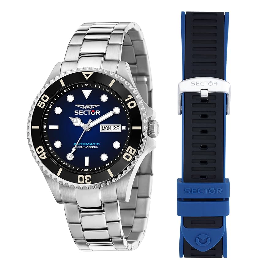 Amazon | Sector No Limits 230 メンズ腕時計、自動巻き - 43mm